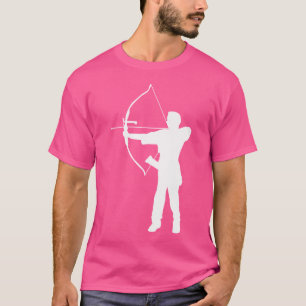 Camiseta Silhueta Arqueiro Arco e Flecha Atirador