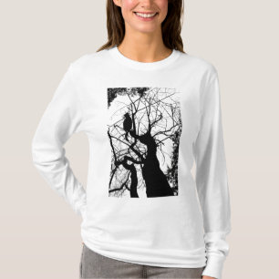 CAMISETA SILHUETA B&W DA ÁRVORE DO GATINHO