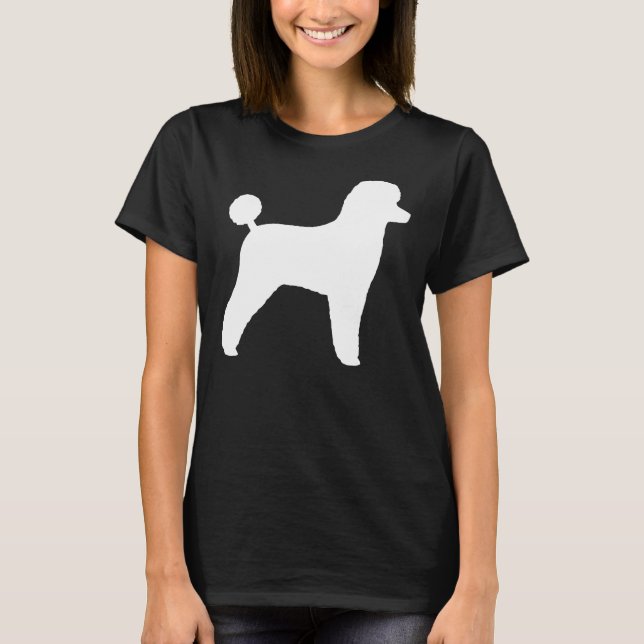 Camiseta Silhueta Branca de Poodle S (Frente)