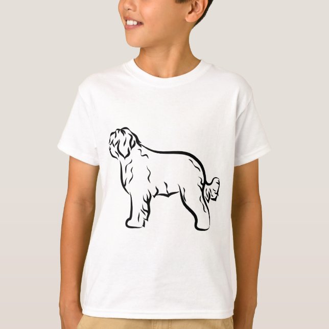 Camiseta Silhueta Clássica De Camisa-Cão (Frente)