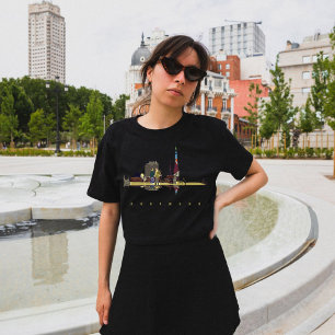 Camiseta Silhueta Colorida de Dortmund