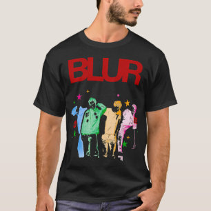 Camiseta Silhueta Colorida de Membro de Banda