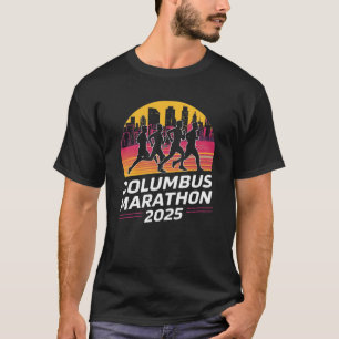 Camiseta Silhueta Columbus Marathon 2025