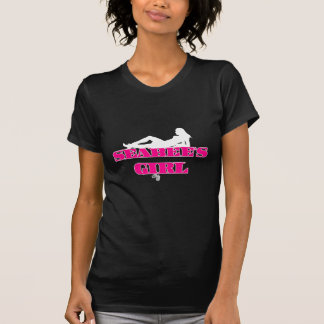 Camiseta Silhueta cor-de-rosa da menina dos SeaBees
