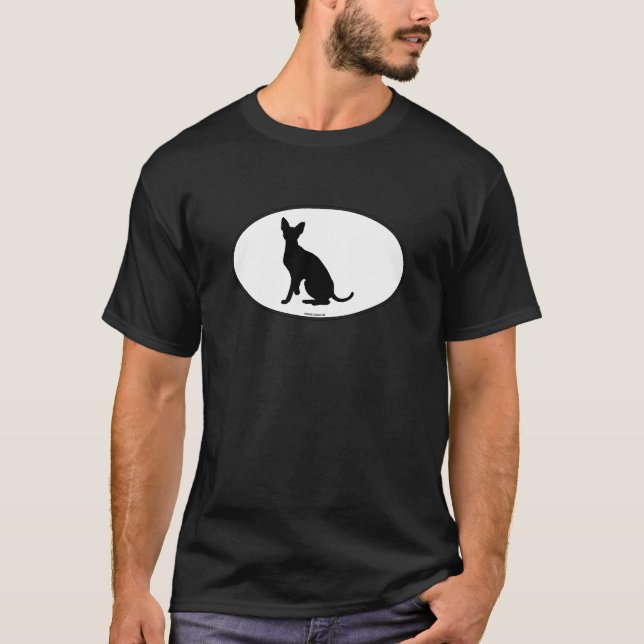 Camiseta Silhueta Cornish de Rex (Frente)