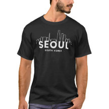silhueta da cidade de seoul