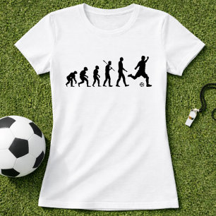 Camiseta Silhueta da Evolução do Futebol; Evolução do Futeb