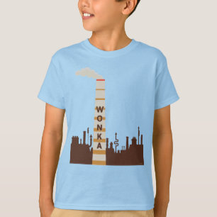 Camiseta Silhueta da fábrica Wonka