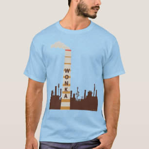 Camiseta Silhueta da fábrica Wonka