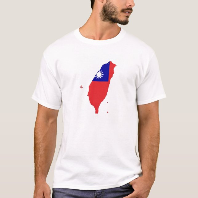 Camiseta silhueta da forma do mapa da bandeira de país da (Frente)