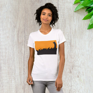 Camiseta Silhueta da Multidão em Concerto de Rock Festival