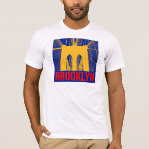 Camiseta Silhueta da ponte de Brooklyn