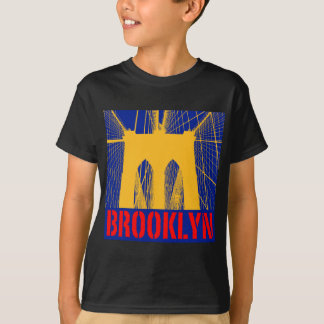 Camiseta Silhueta da ponte de Brooklyn