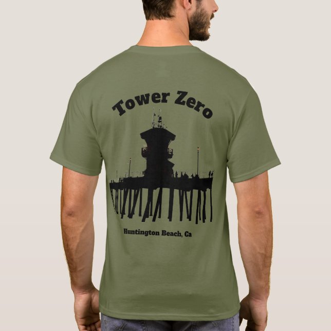 Camiseta Silhueta da Torre Zero  (Verso)