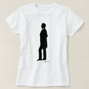 Camiseta Silhueta de Abraham Lincoln