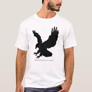Camiseta Silhueta de Águia Alvo do Olhar