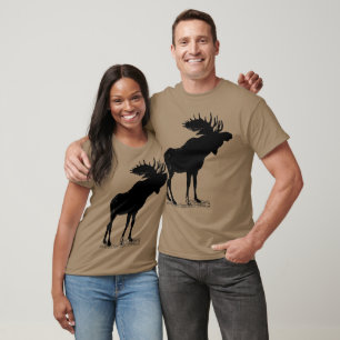 Camiseta Silhueta de Alce