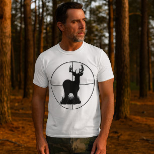 Camiseta Silhueta de Alvo de Caça de Veados