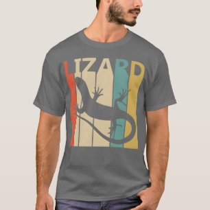 Camiseta Silhueta de animal de lagarto vintage retrô
