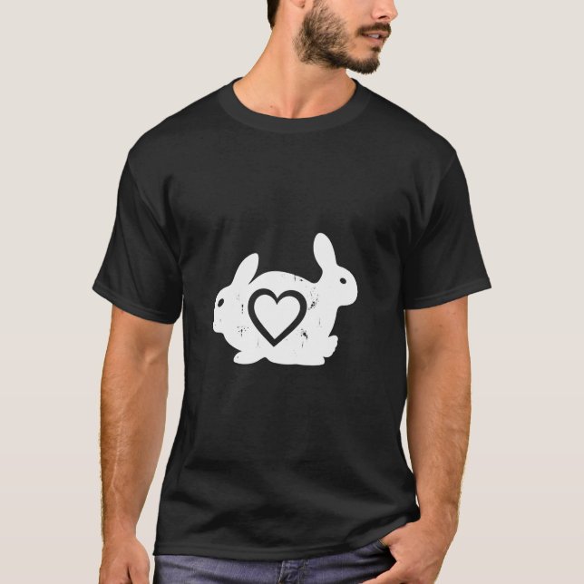 Camiseta Silhueta de Animal de Páscoa (Frente)