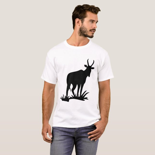 Camiseta Silhueta de Antílope (Frente Completa)