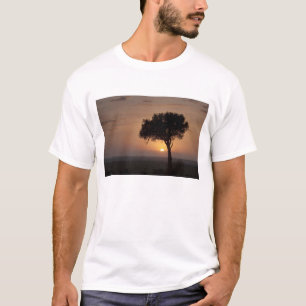 Camiseta Silhueta de árvore na planície, Masai Mara 2