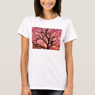 Camiseta Silhueta de árvores escamosas