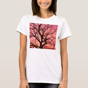 Camiseta Silhueta de árvores escamosas