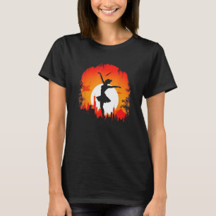 Camiseta Silhueta de Bailarina Dançarina de Ballet Mulheres