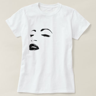 Camiseta silhueta de beleza