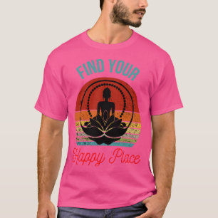 Camiseta Silhueta de Buda no Flor Lotus Encontre seu Zen