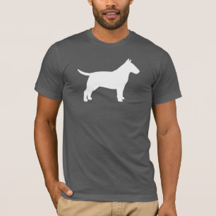 Camiseta Silhueta de bull terrier