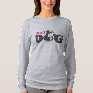 Camiseta Silhueta de Bulldog Negrito - Cachorro Clássico Ao