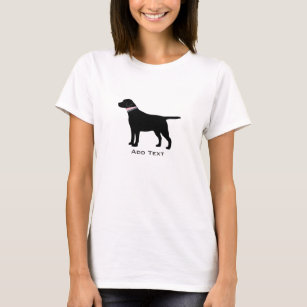 Camiseta Silhueta de cachorro preto de pré-disquete persona