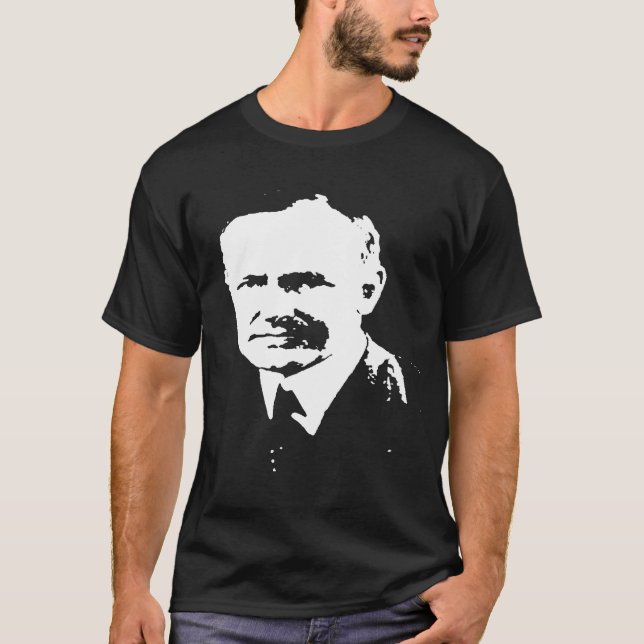 Camiseta Silhueta de Calvin Coolidge (Frente)