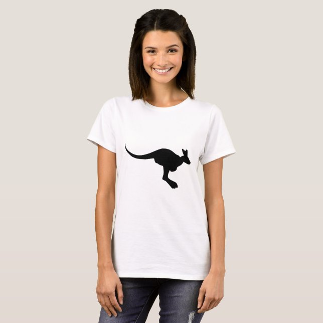Camiseta Silhueta de Canguru (Frente Completa)