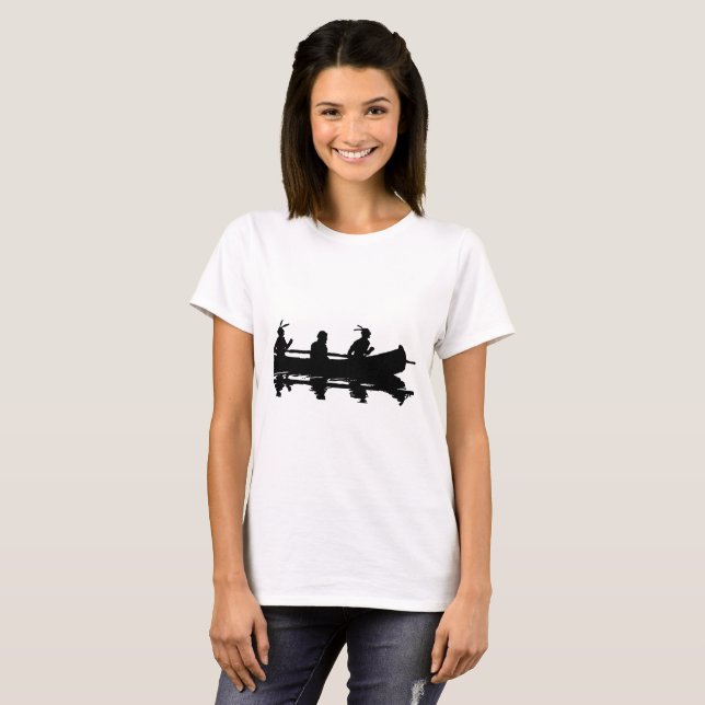 Camiseta Silhueta de Canoa (Frente Completa)