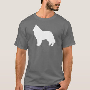 Camiseta Silhueta de Cão de Pastor Belga