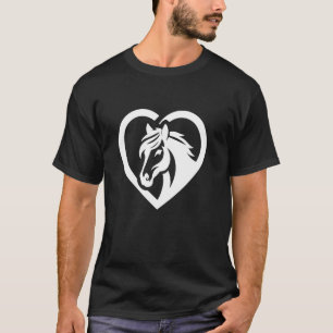 Camiseta Silhueta De Cavalo Amante De Cavalo Cavalgada Eqüe
