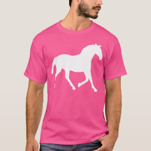 Camiseta Silhueta de Cavalo Amante de Equitação