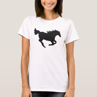 Camiseta Silhueta de Cavalo Galopando