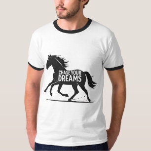 Camiseta Silhueta de Cavalo Galopante