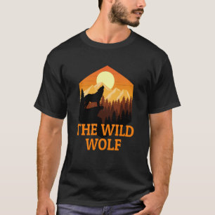 Camiseta Silhueta de Cena de Montanha e Floresta 59