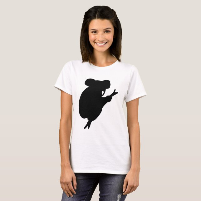 Camiseta Silhueta de Coala (Frente Completa)