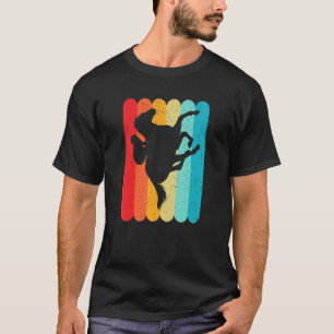 Camiseta Silhueta de corrida de cavalos retrô vintage linha