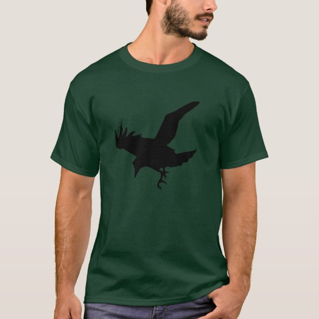 Camiseta Silhueta de Corvo (Frente)