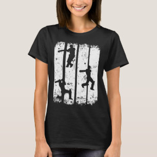 Camiseta Silhueta de Críquete - Jogador de Críquete Amante