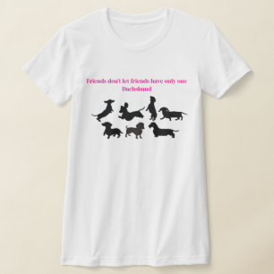Camiseta Silhueta de Dachshund