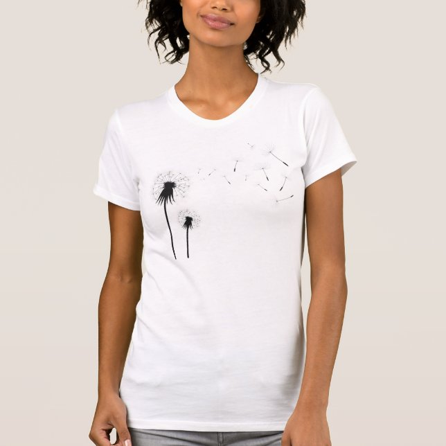 Camiseta Silhueta de Dente-de-Leão (Frente)