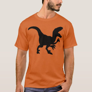 Camiseta silhueta de dinossauro